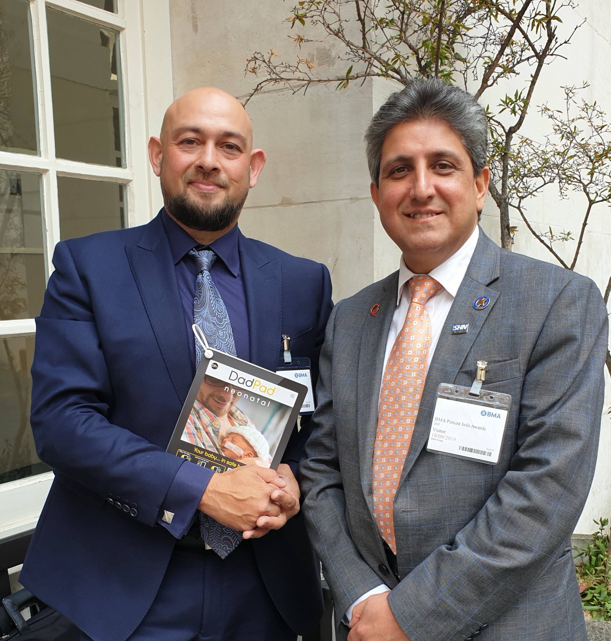 DadPad Neonatal Highly Commended in BMA Patient Information Awards